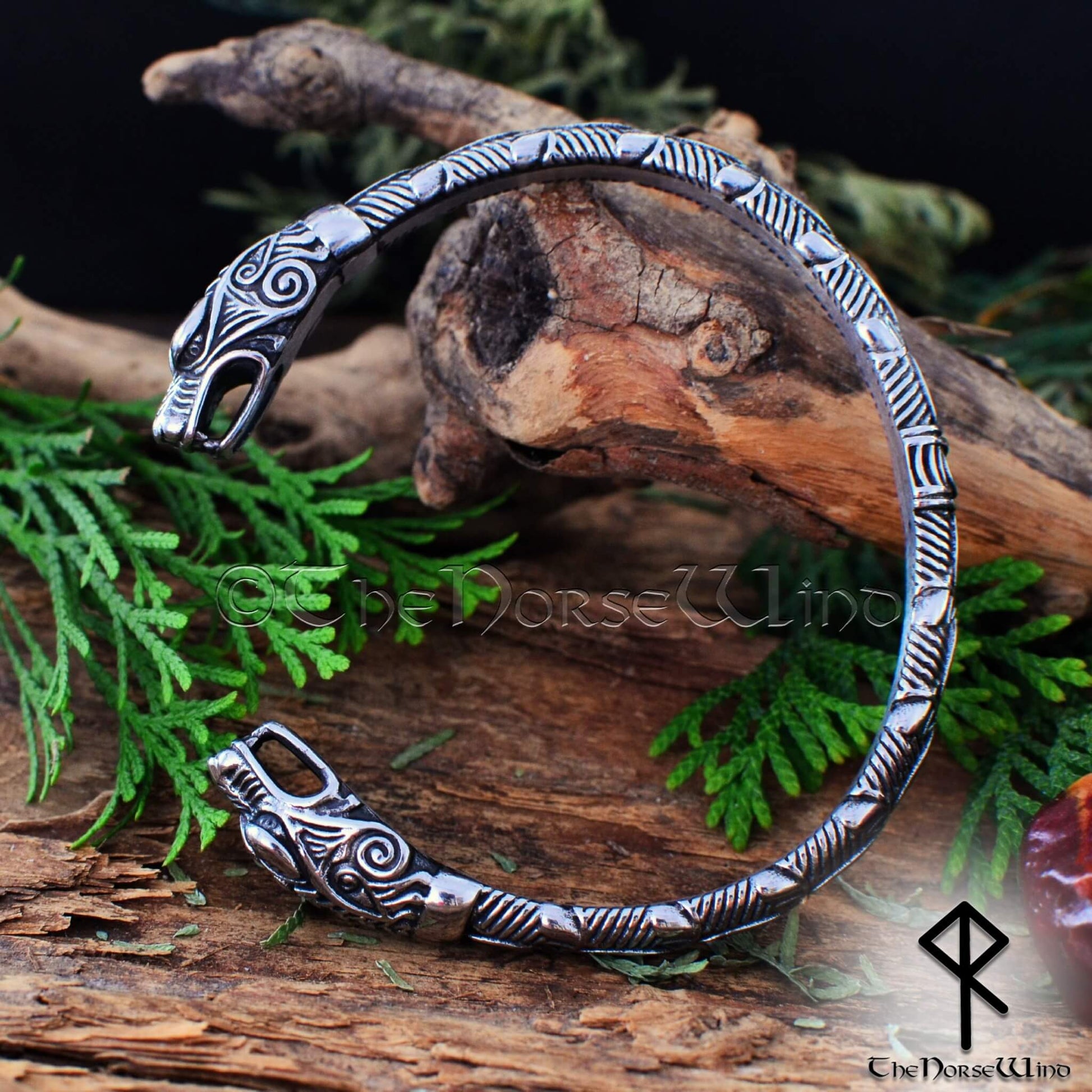 Viking Wolf Bracelet | Fenrir Arm Ring | Viking Jewelry - TheNorseWind