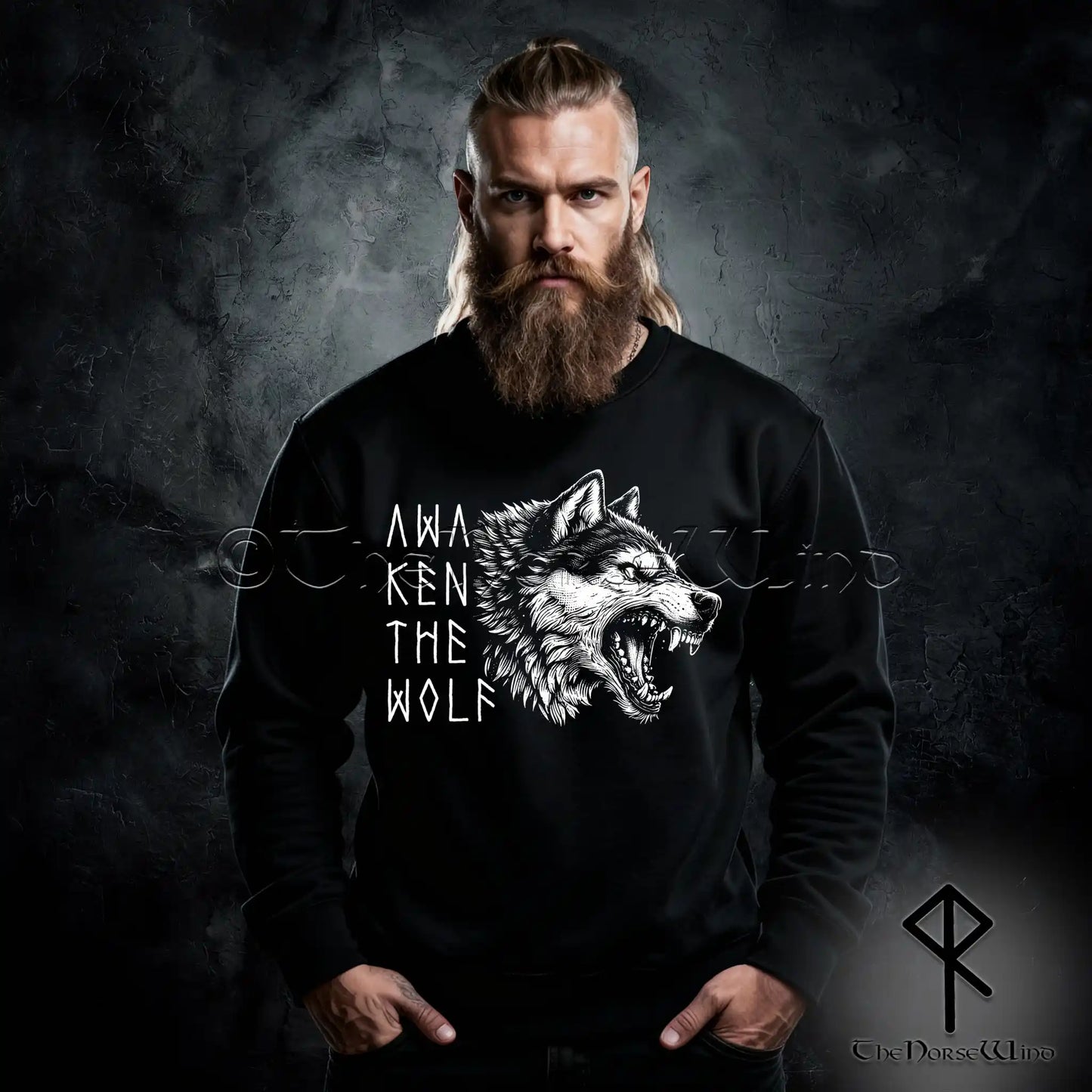 Fenrir Wolf Viking Sweatshirt
