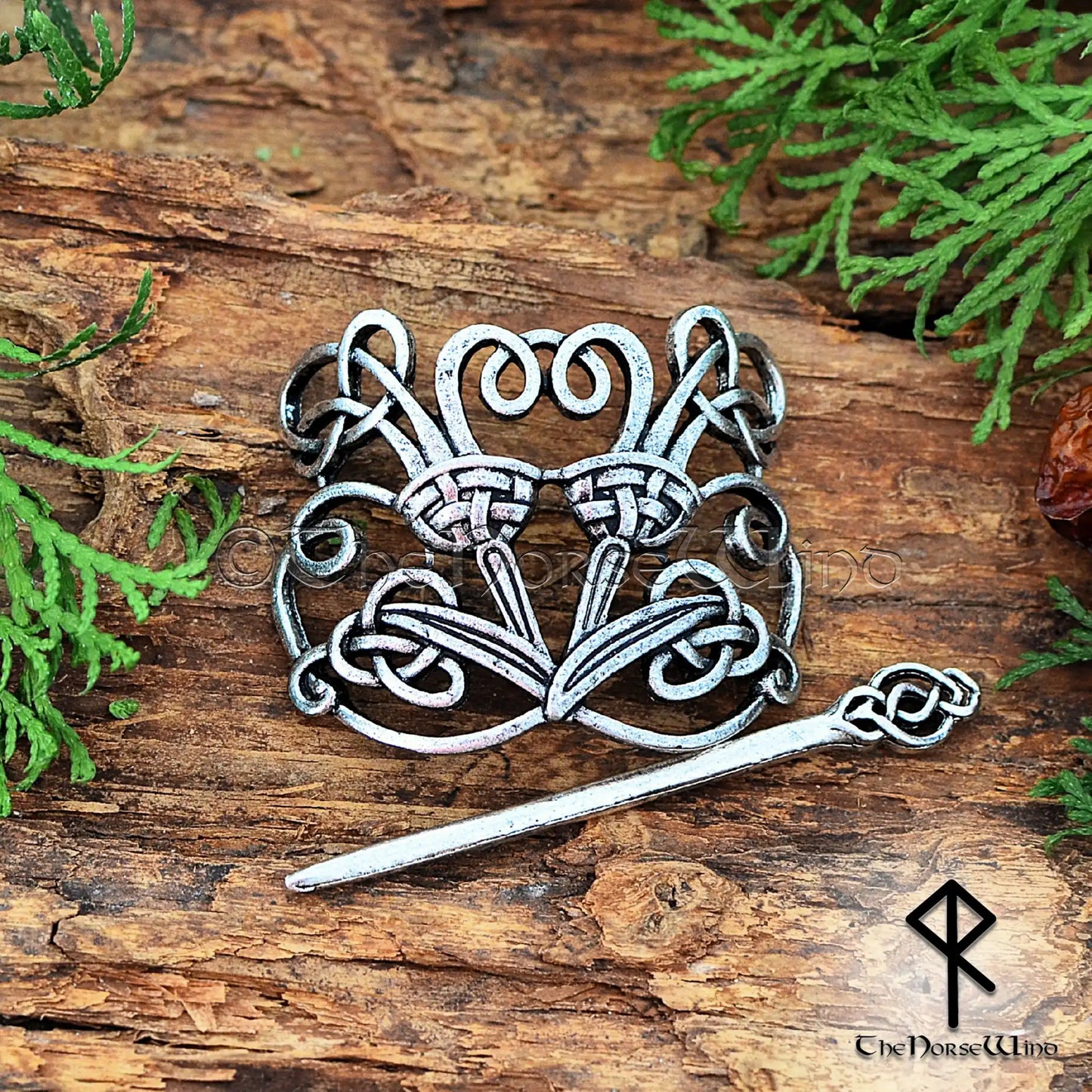 Celtic Knot Hair Pin – Viking Hair Clip for Women, Medieval Hair Accessory