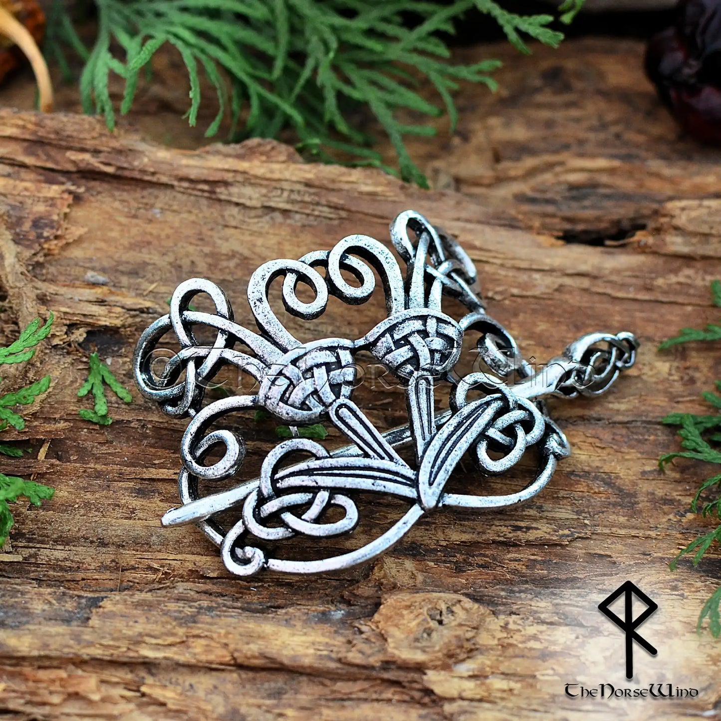 Celtic Knot Hair Pin – Viking Hair Clip for Women, Medieval Hair Accessory