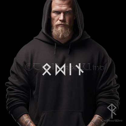 Viking Runes Hoodie - ODIN Norse God Sweatshirt - The Norse Wind