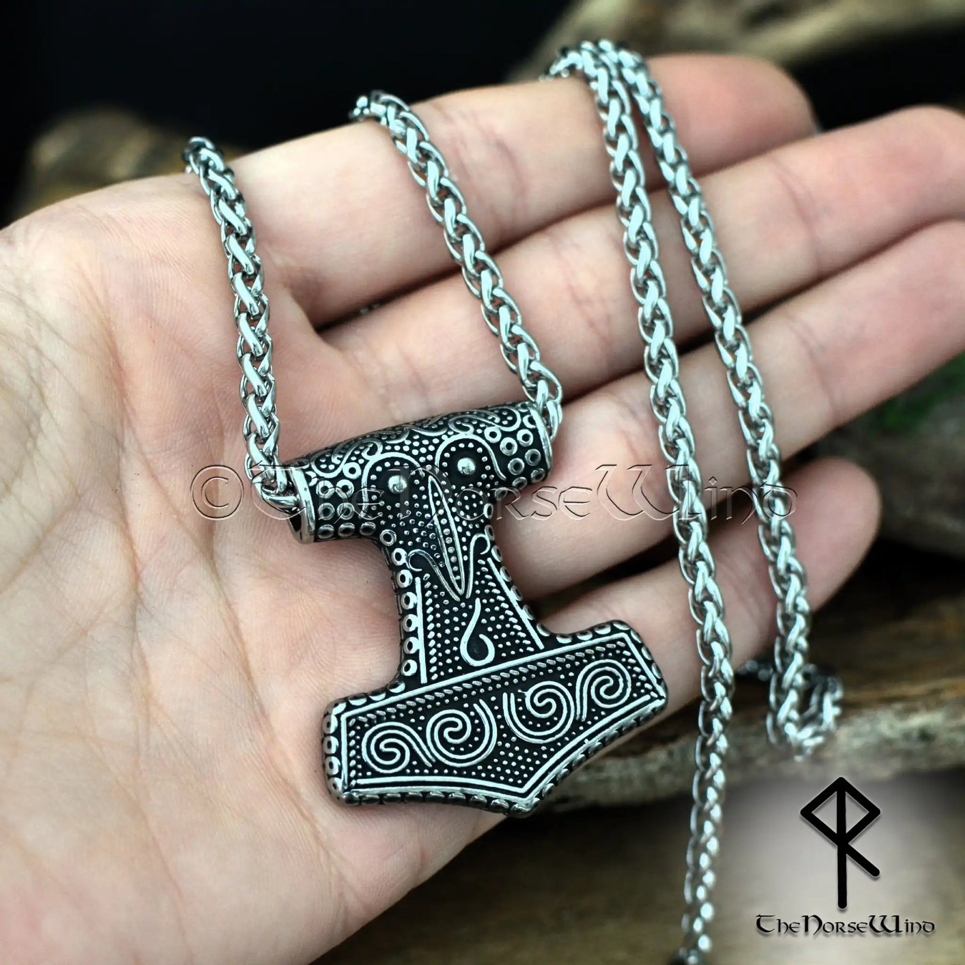 Scania Thor's Hammer Pendant - Norse Mjolnir Necklace