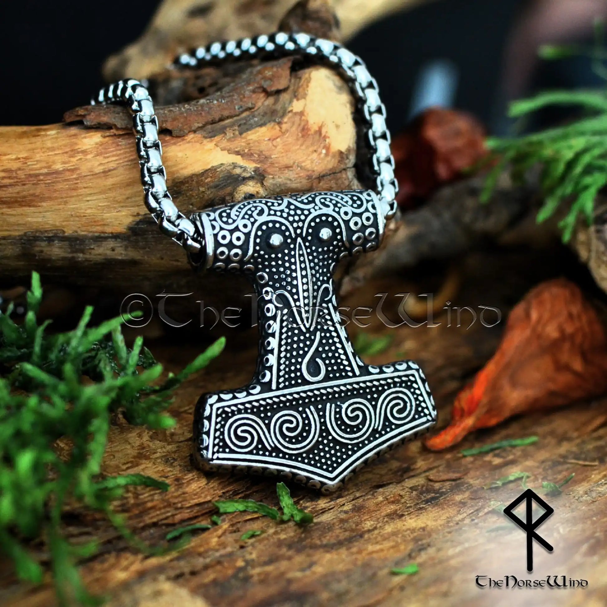 Scania Thor's Hammer Pendant - Norse Mjolnir Necklace