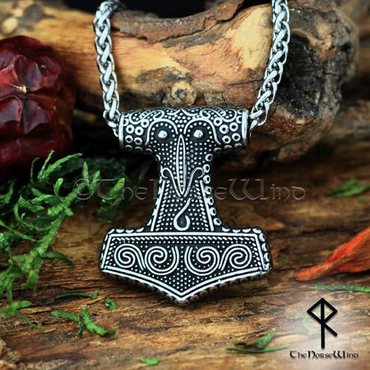 Scania Thor's Hammer Pendant - Norse Mjolnir Necklace