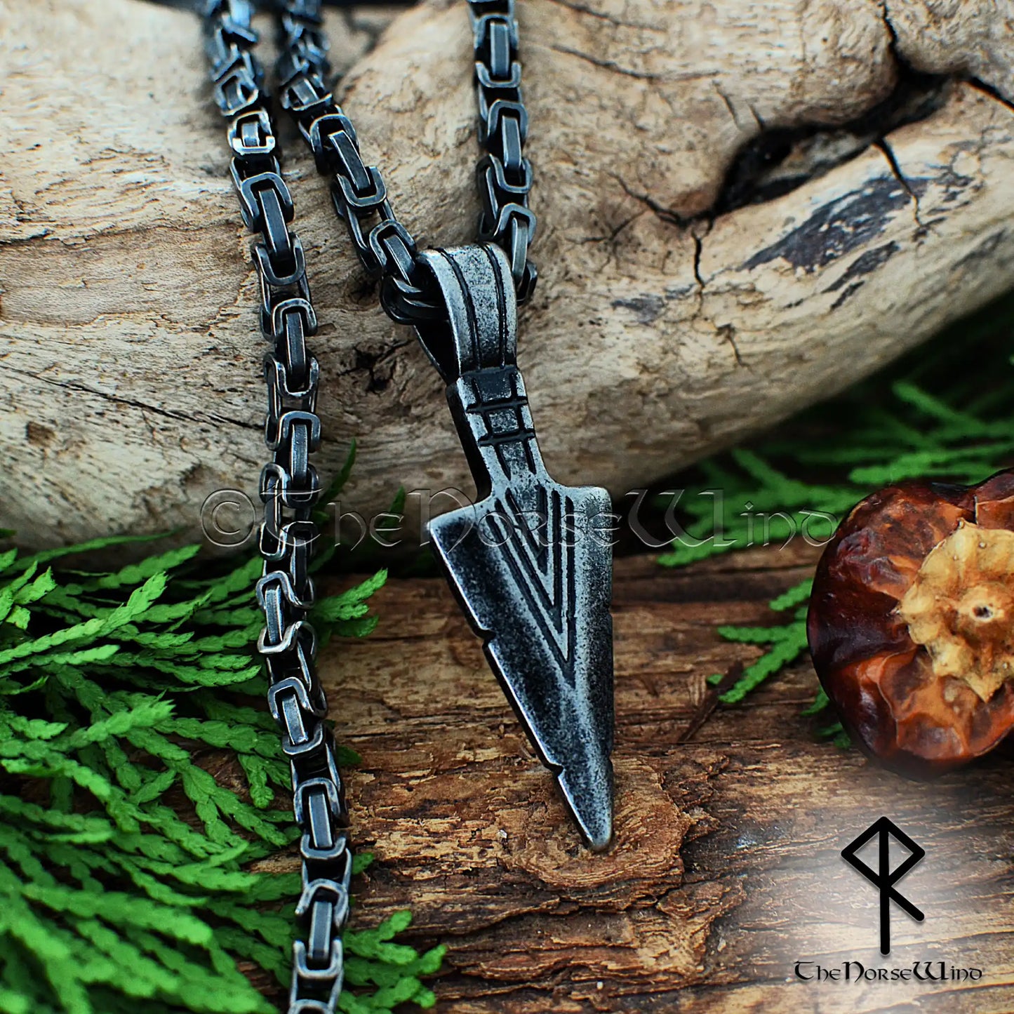 Gungnir-Wikinger-Halskette, Odins Speerkopf-Anhänger