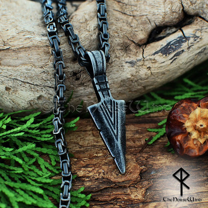 Gungnir-Wikinger-Halskette, Odins Speerkopf-Anhänger