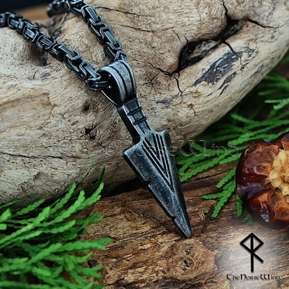 Gungnir-Wikinger-Halskette, Odins Speerkopf-Anhänger