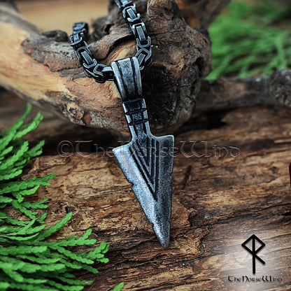 Gungnir-Wikinger-Halskette, Odins Speerkopf-Anhänger