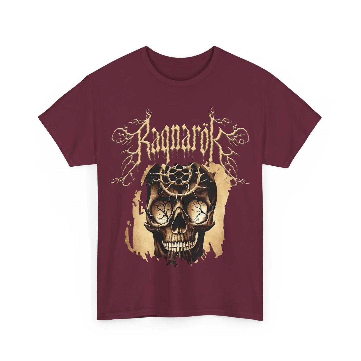 Viking Ragnarök Skull T-Shirt - Doom of the Gods - The Norse Wind