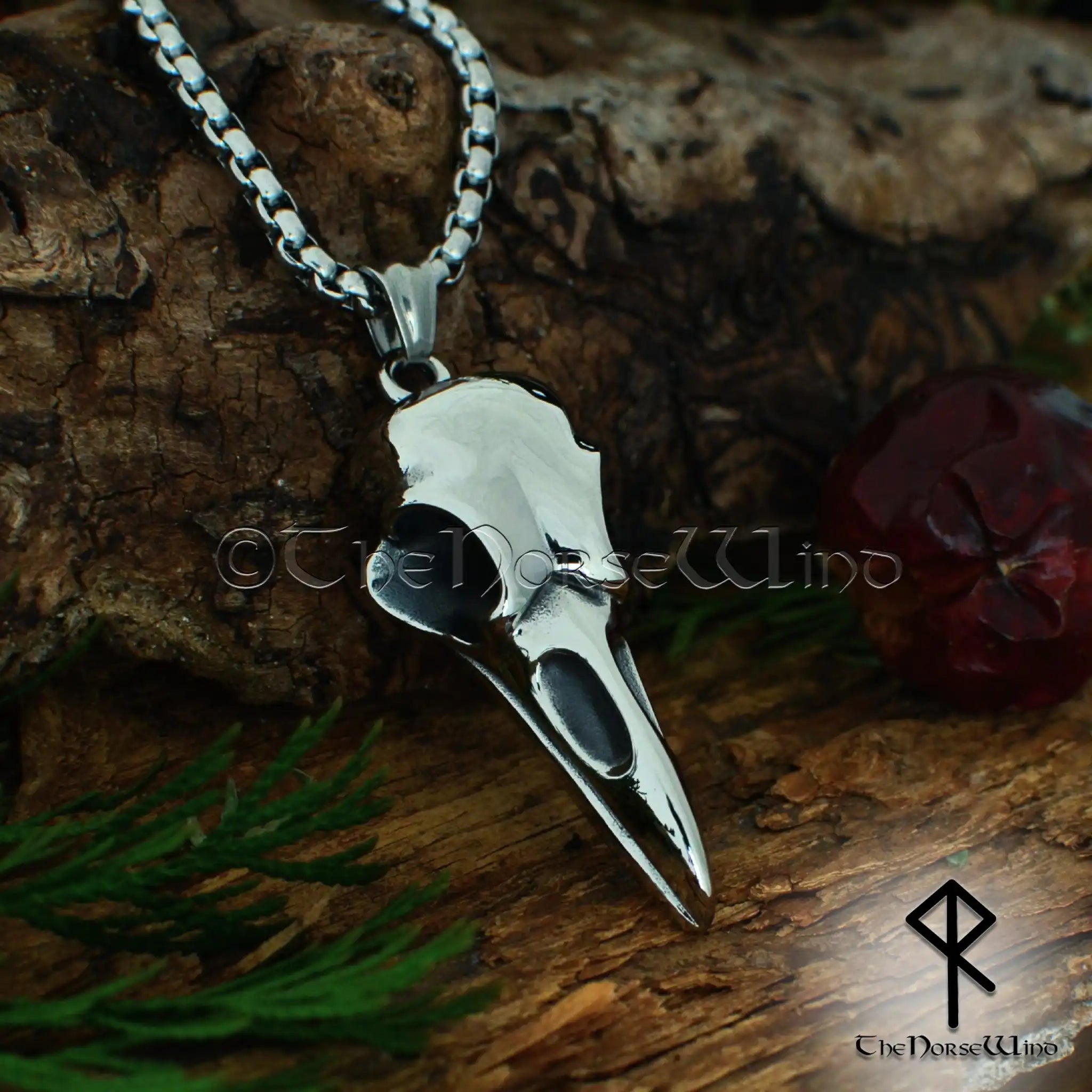 Raven Skull Necklace – French Meadows