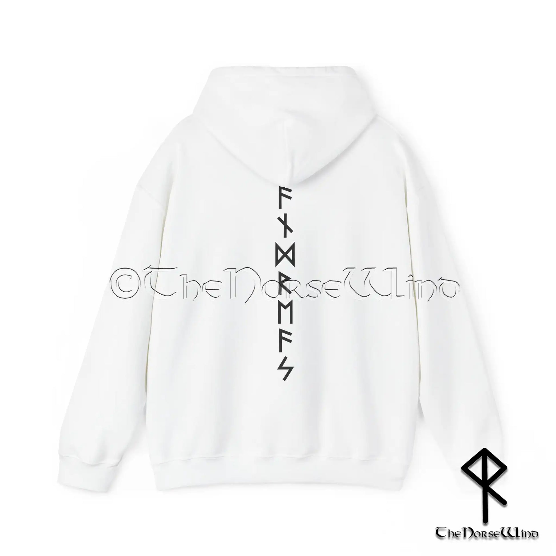 Custom Name in Runes Viking Hoodie - Personalized Norse Sweatshirt - The Norse Wind