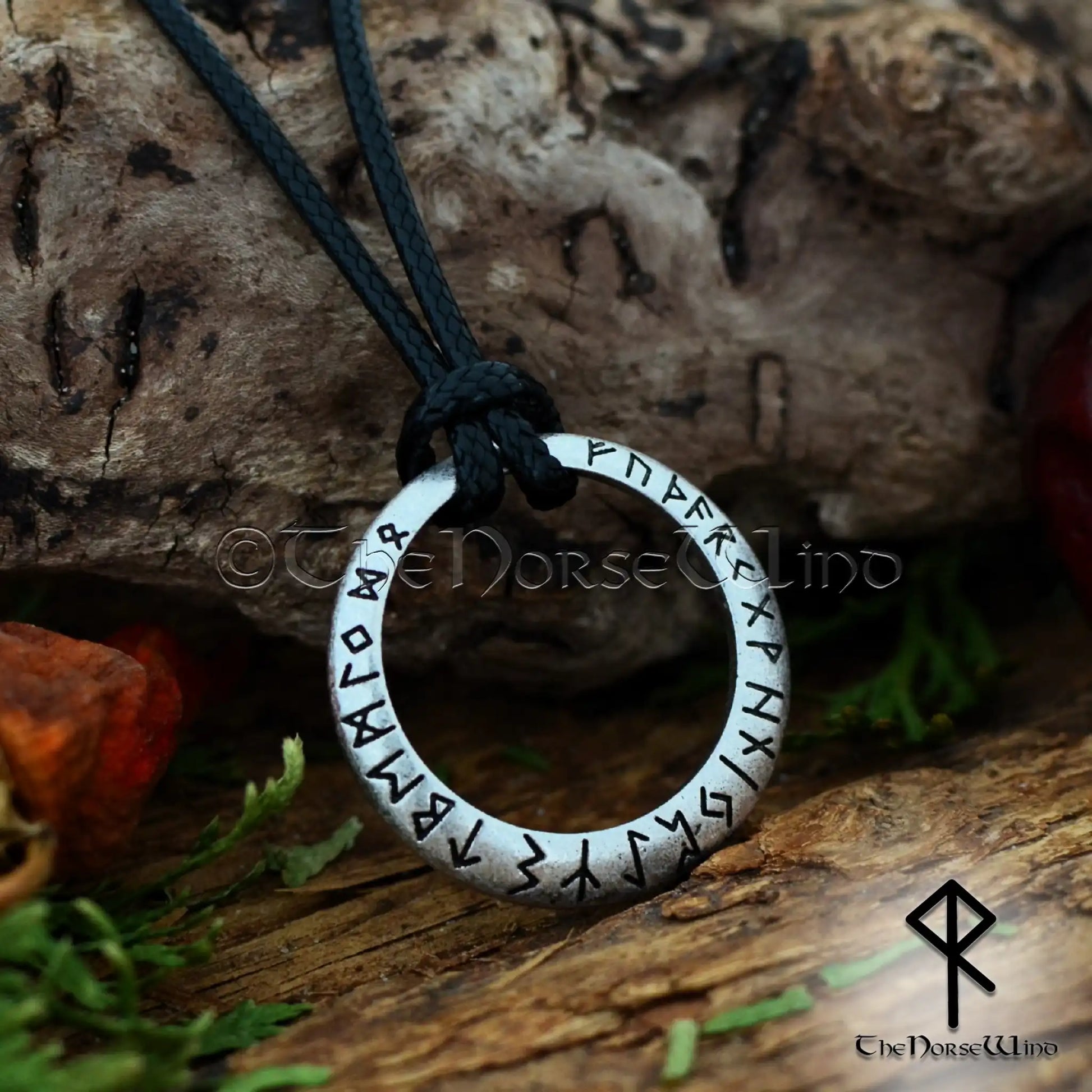 Ancient Viking Necklace | Norse Futhark Runes Pendant | Asatru Jewelry ...