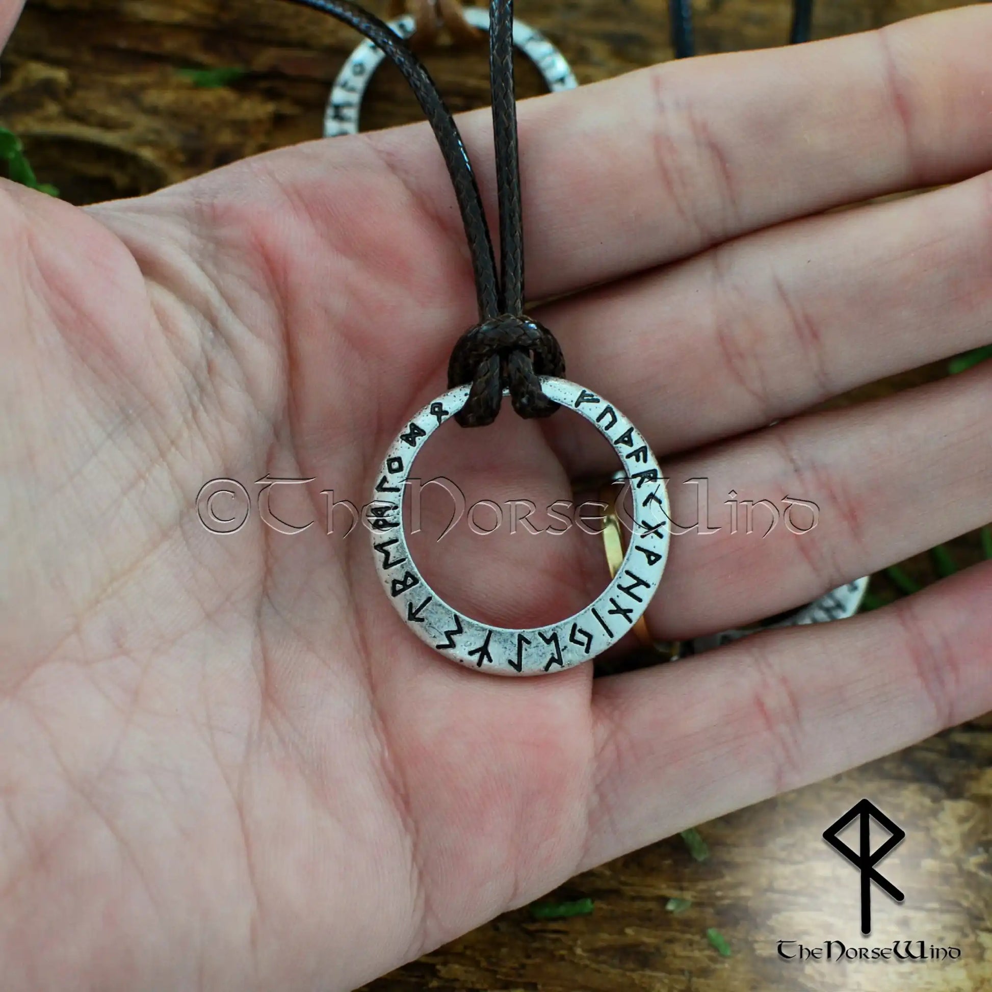 Ancient Viking Necklace | Norse Futhark Runes Pendant | Asatru Jewelry ...