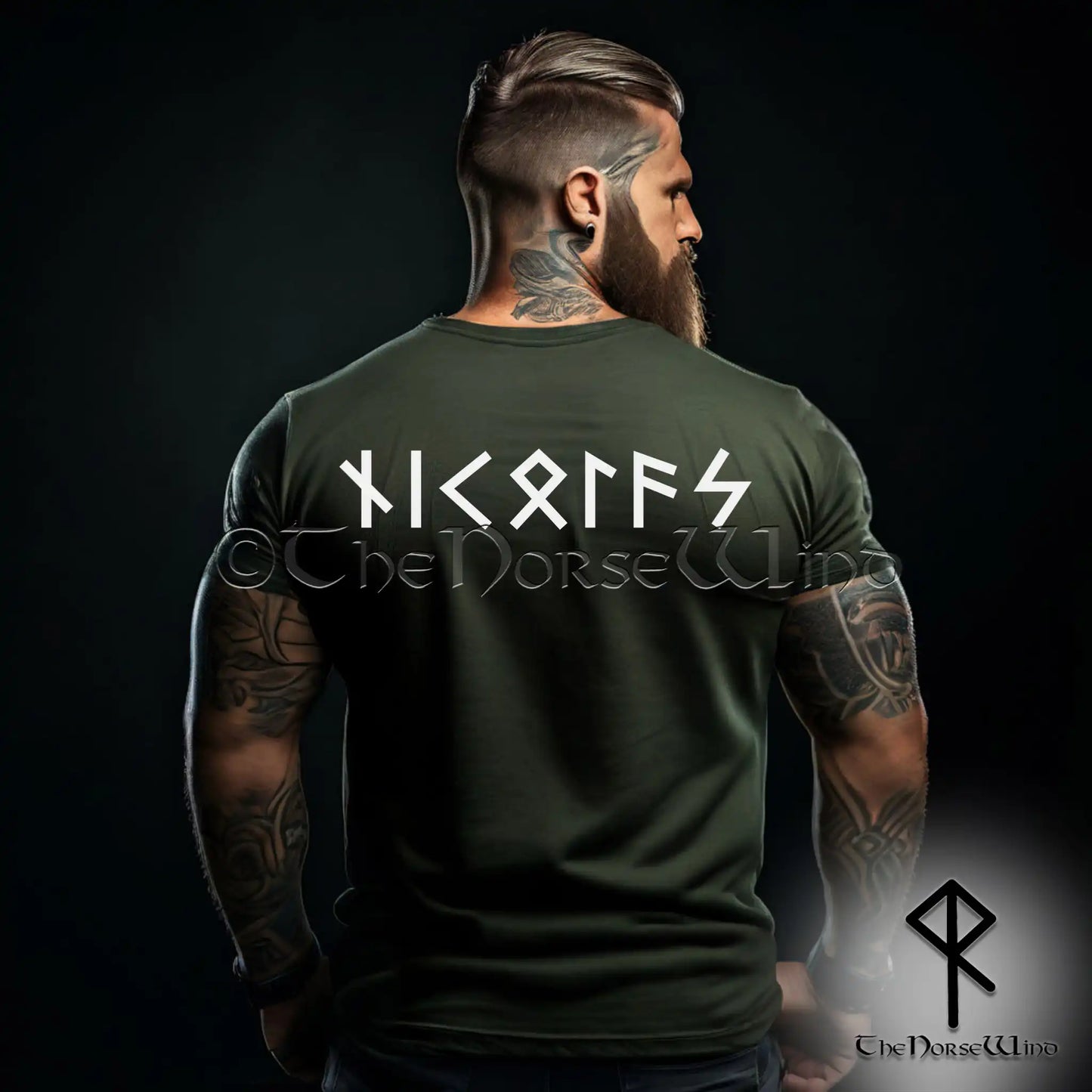 Custom Runes Viking T-Shirt: YOUR NAME in Futhark Runes