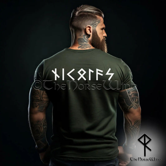 Custom Runes T-Shirt: YOUR NAME in Futhark Runes