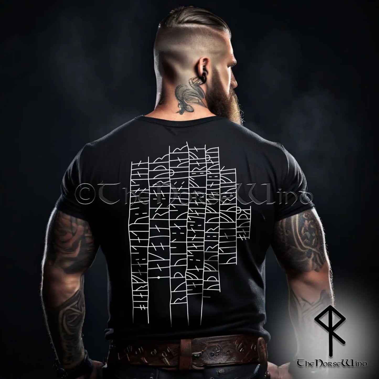 Viking T-Shirt - Authentic Gotland Runestone Norse Rune Art