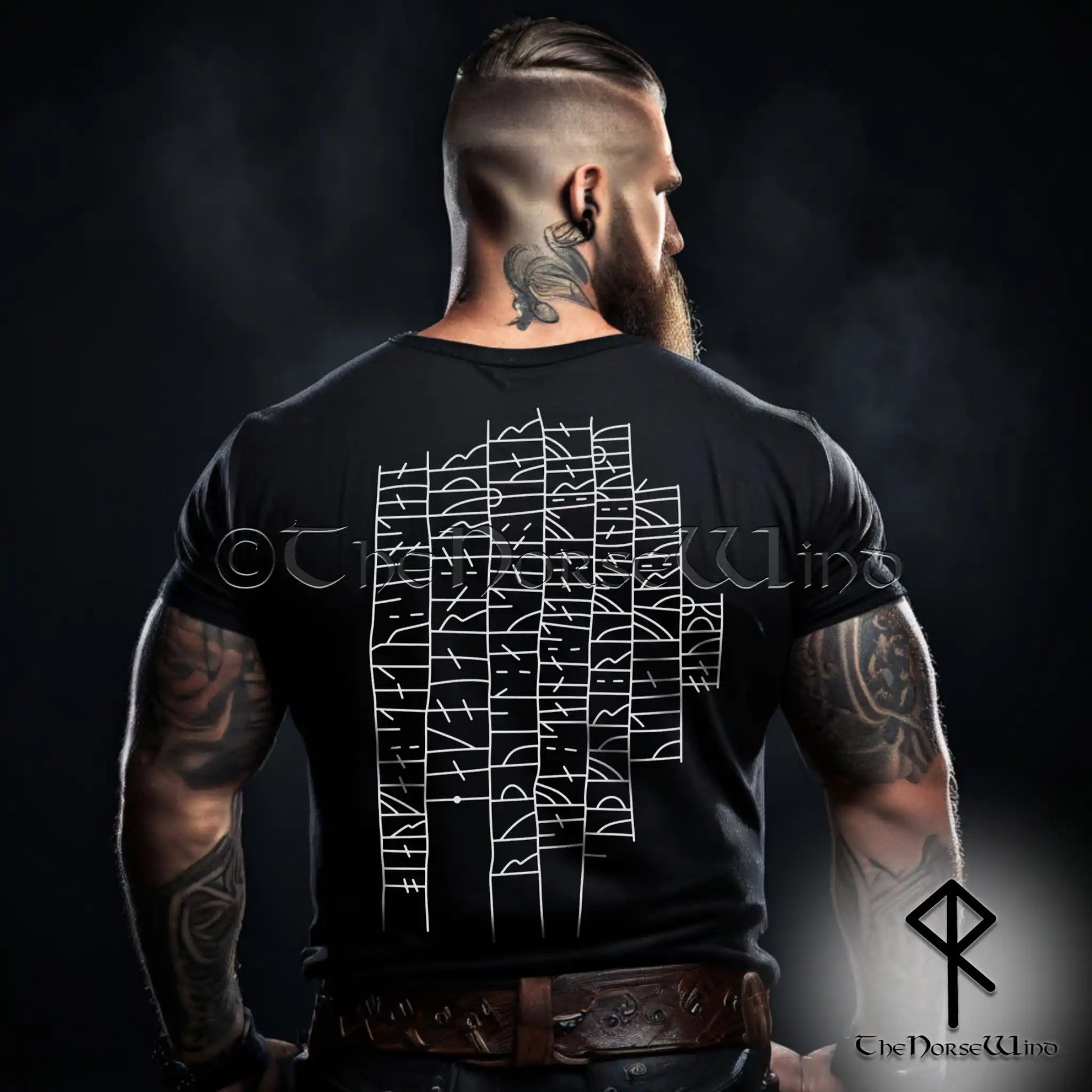 Viking T-Shirt Authentic Gotland Runestone Norse Rune Art | The Norse Wind