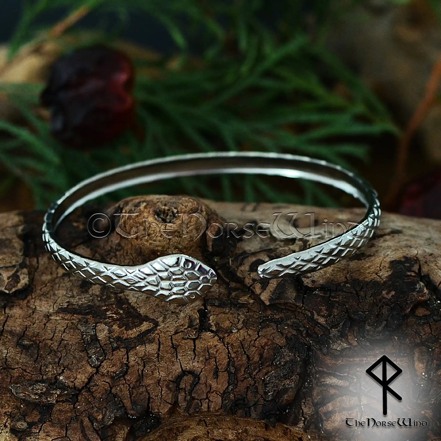 Jormungandr Viking Snake Bracelet for Women – Midgard Serpent Armring Inspired by Norse Mythology