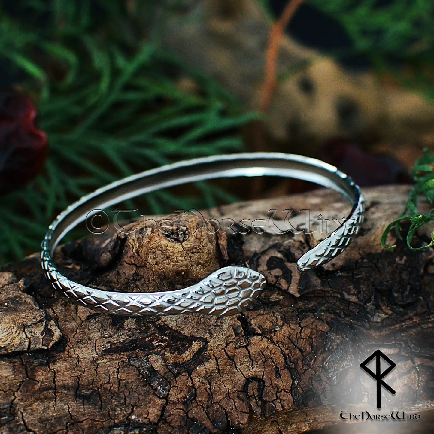 Jormungandr Viking Snake Bracelet for Women – Midgard Serpent Armring Inspired by Norse Mythology