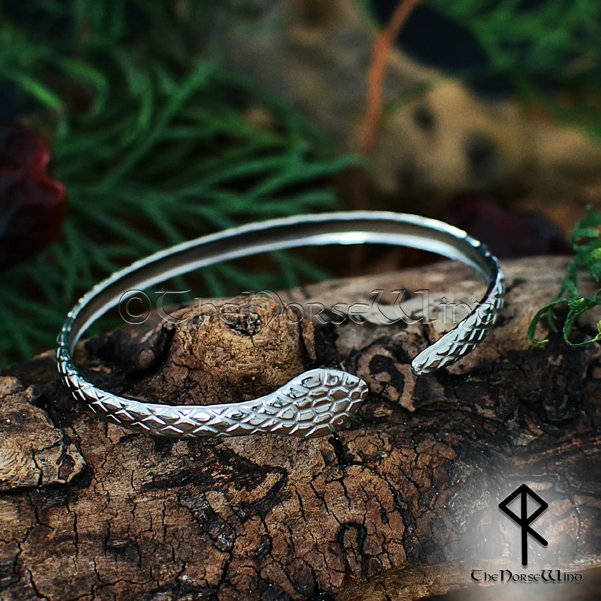 Jormungandr Viking Snake Bracelet for Women – Midgard Serpent Armring Inspired by Norse Mythology