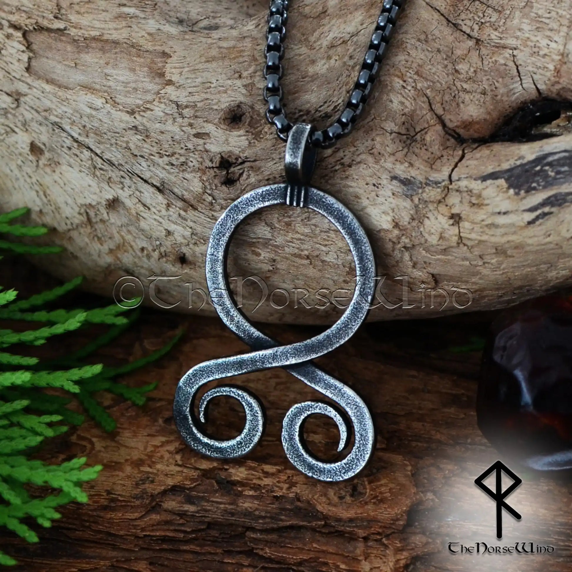 Troll Cross Viking Necklace Gunmetal Stainless Steel Pendant The troll-cross-viking-necklace-gunmetal-stainless-steel-pendant-the