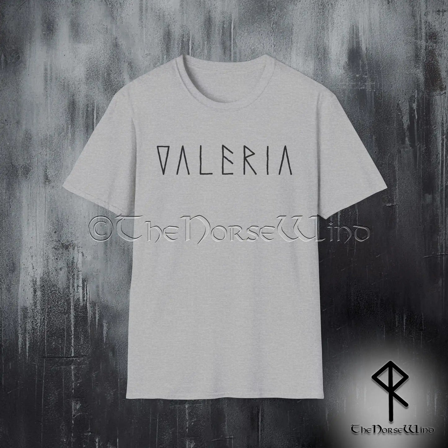 Personalized Viking Runes T-Shirt – Custom Name in Runic-Style