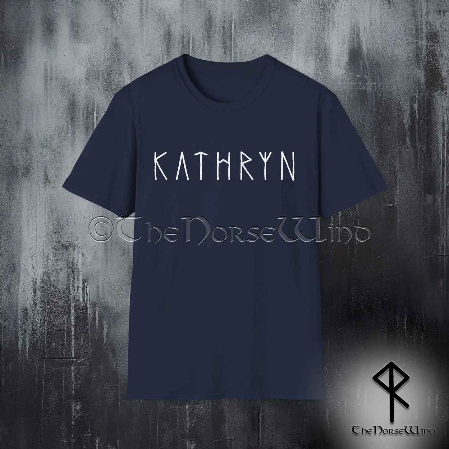 Personalized Viking Runes T-Shirt – Custom Name in Runic-Style