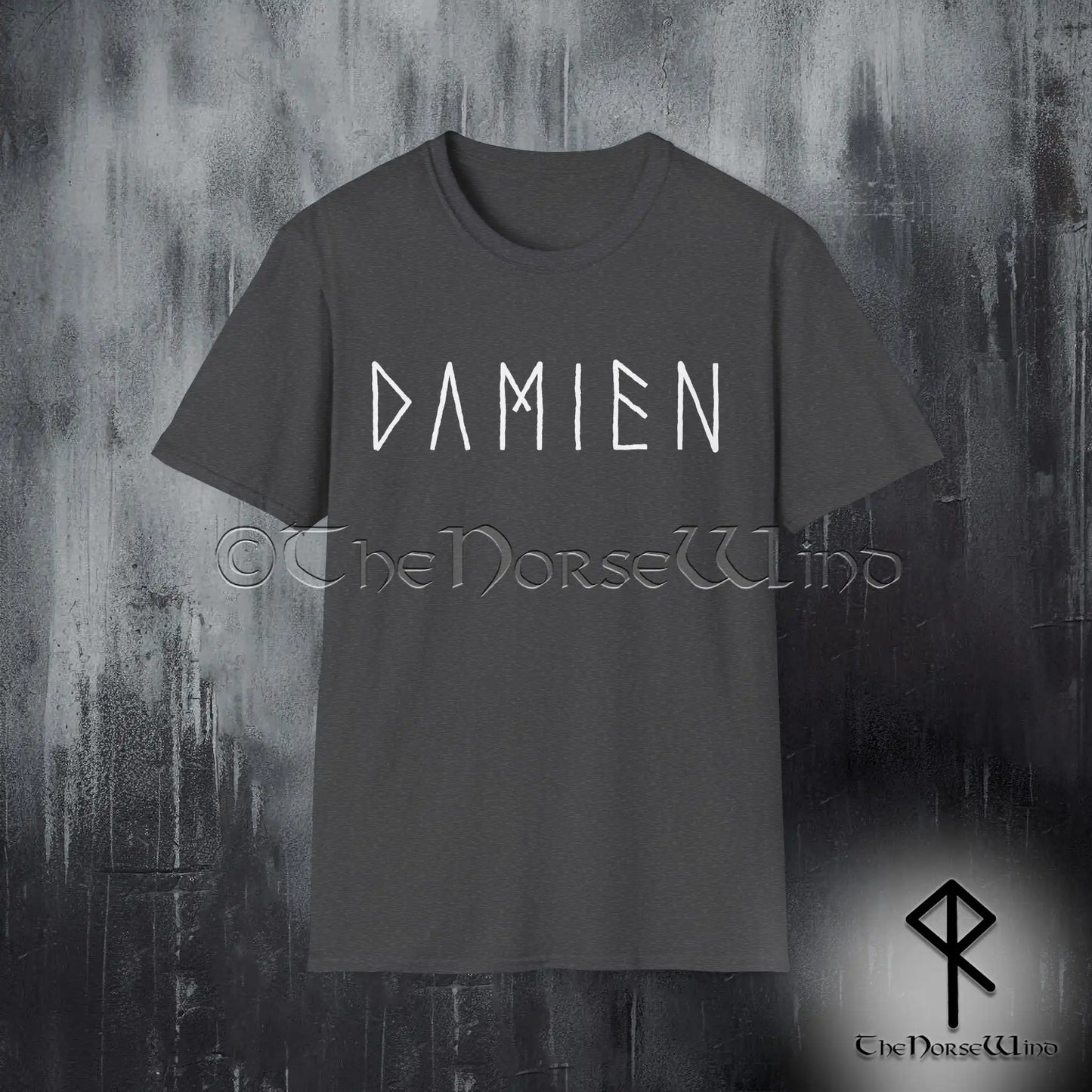 Personalized Viking Runes T-Shirt – Custom Name in Runic-Style