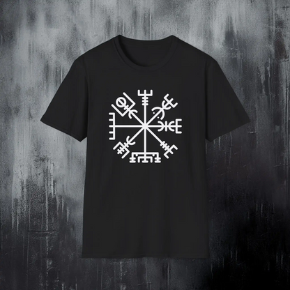 Personalized Vegvisir T-Shirt – Your Name in Viking Runes