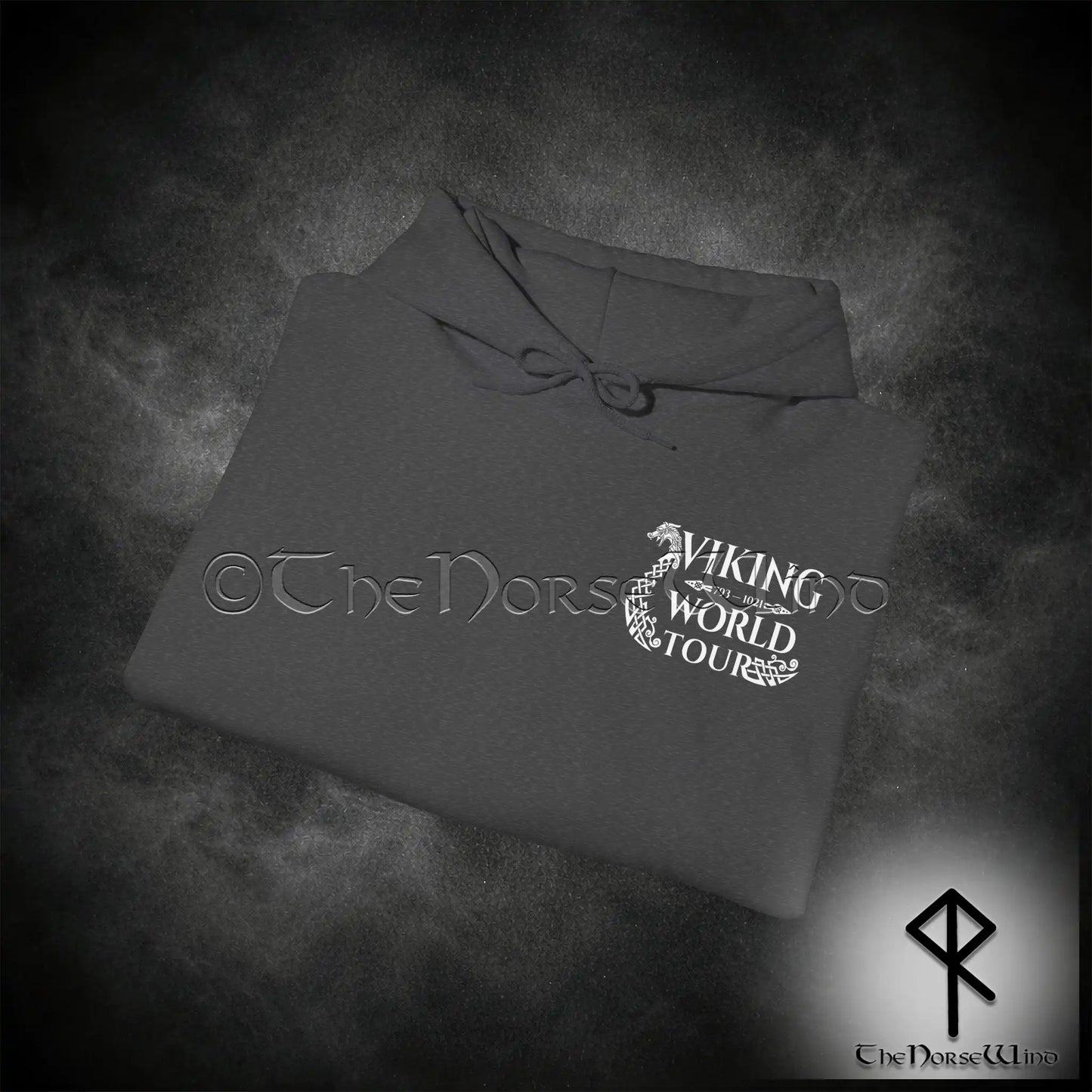 Viking World Tour Hoodie – Double-Sided Norse Longship Tour Dates - The Norse Wind