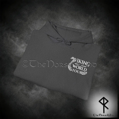 Viking World Tour Hoodie – Double-Sided Norse Longship Tour Dates - The Norse Wind