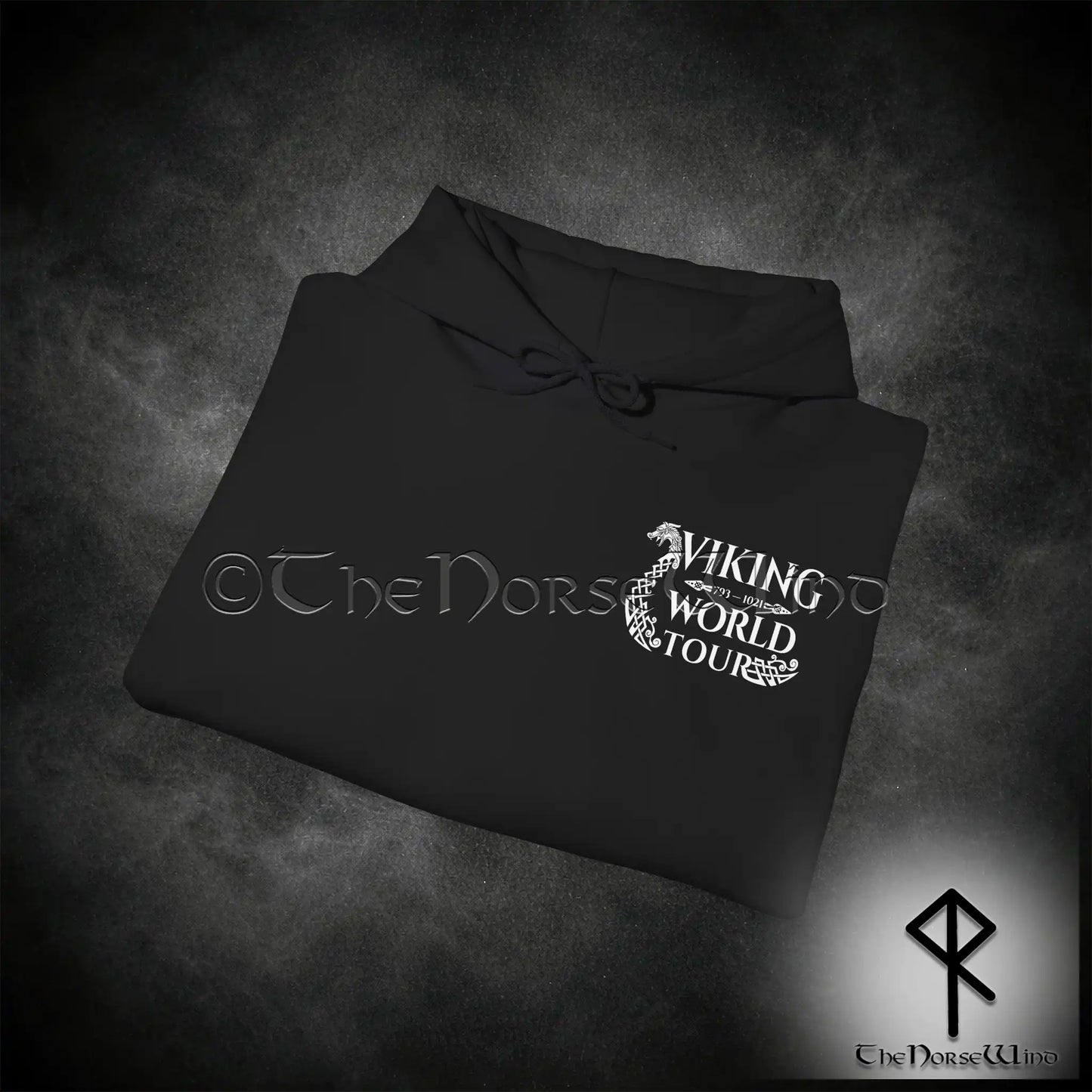 Viking World Tour Hoodie – Double-Sided Norse Longship Tour Dates - The Norse Wind