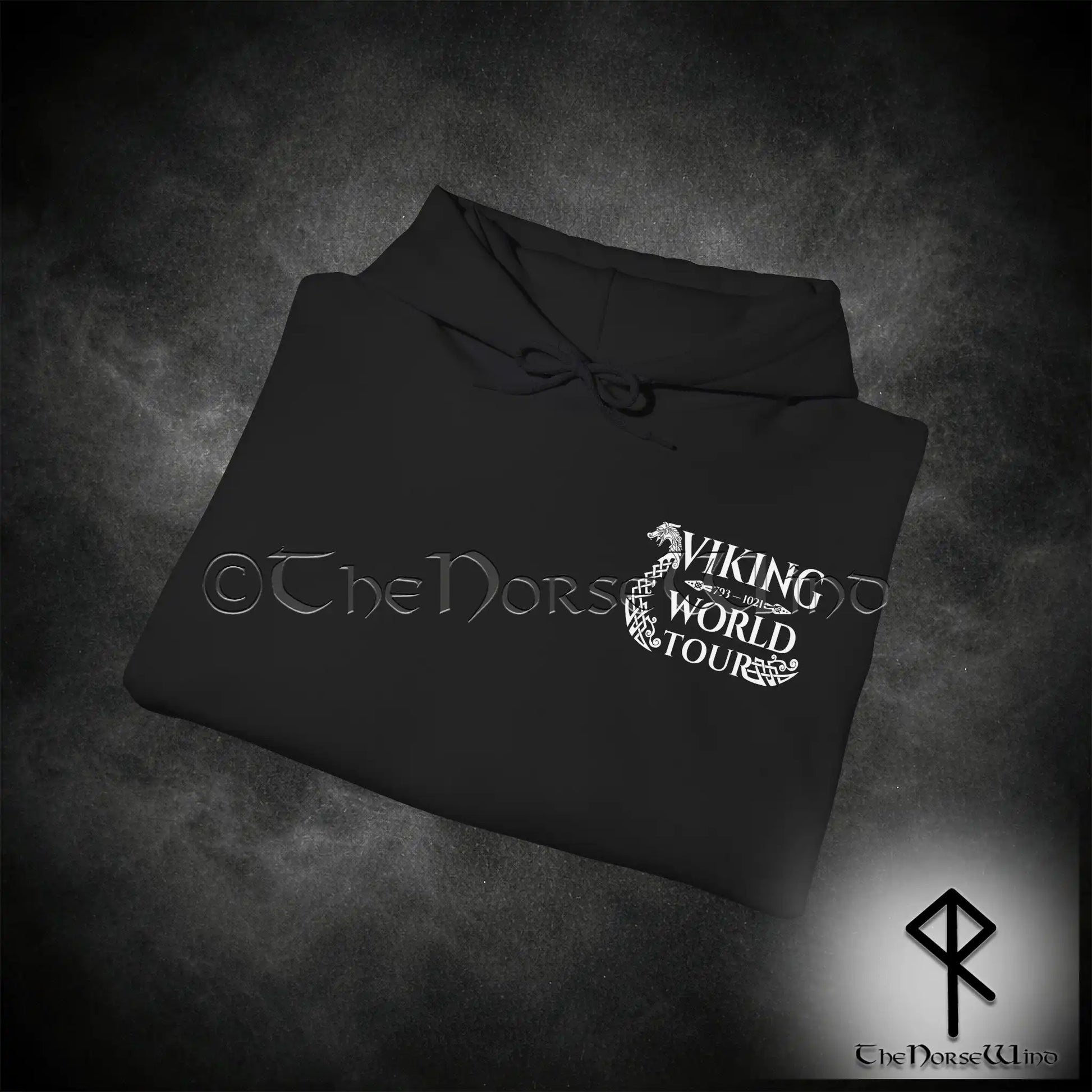 Viking World Tour Hoodie – Double-Sided Norse Longship Tour Dates - The Norse Wind