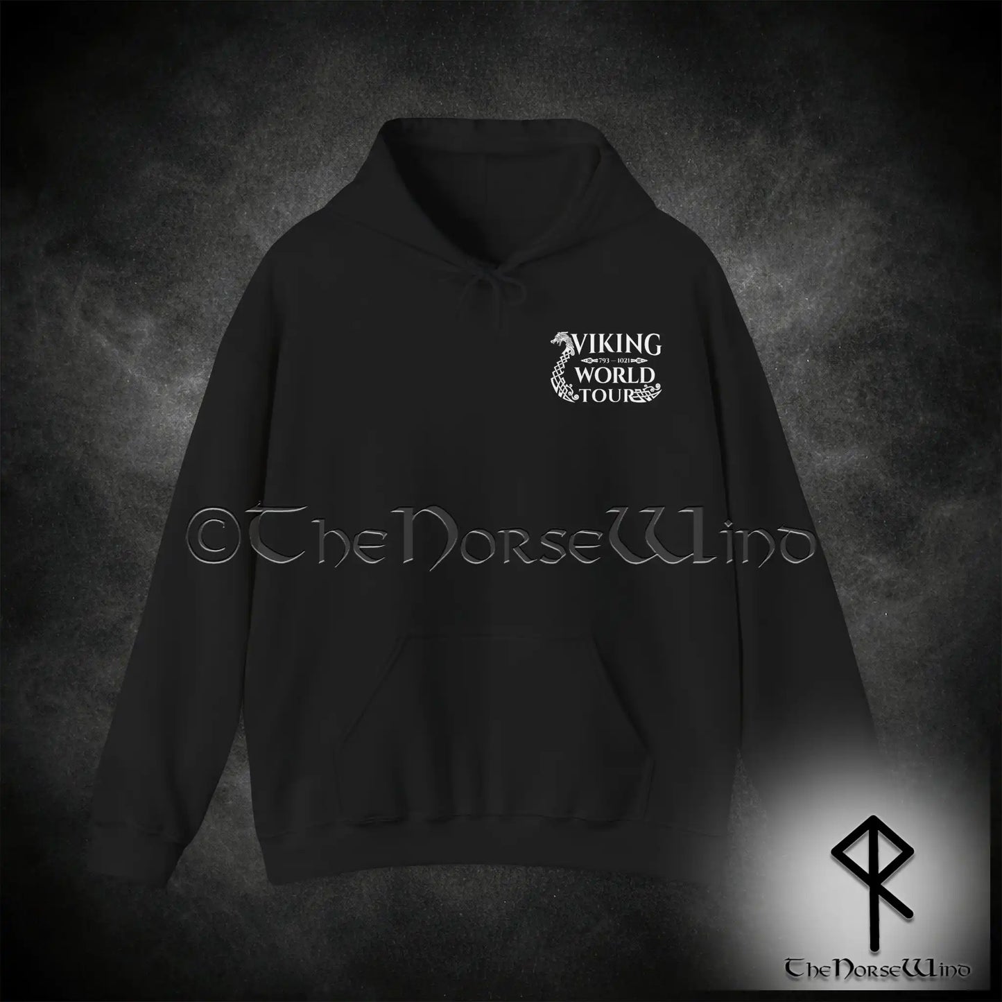 Viking World Tour Hoodie – Double-Sided Norse Longship Tour Dates - The Norse Wind