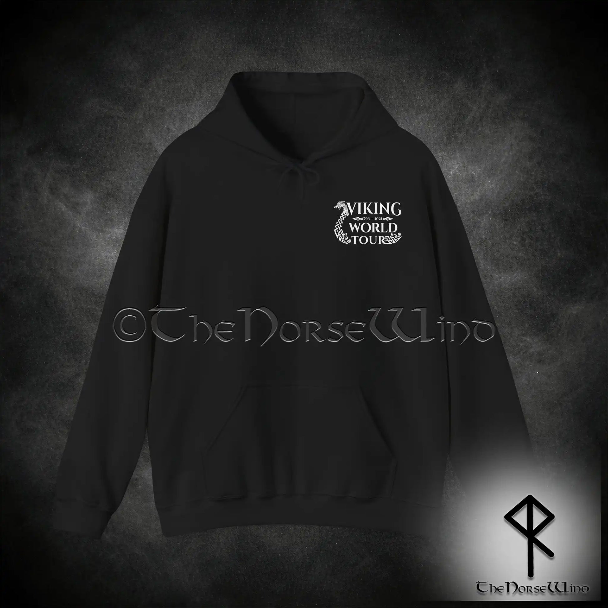 Viking World Tour Hoodie – Double-Sided Norse Longship Tour Dates - The Norse Wind
