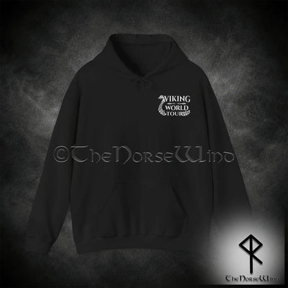 Viking World Tour Hoodie – Double-Sided Norse Longship Tour Dates - The Norse Wind
