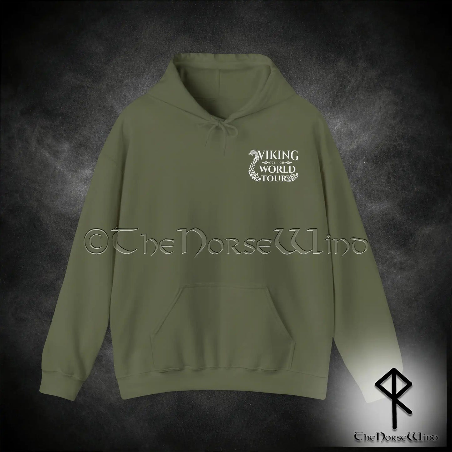 Viking World Tour Hoodie – Double-Sided Norse Longship Tour Dates - The Norse Wind