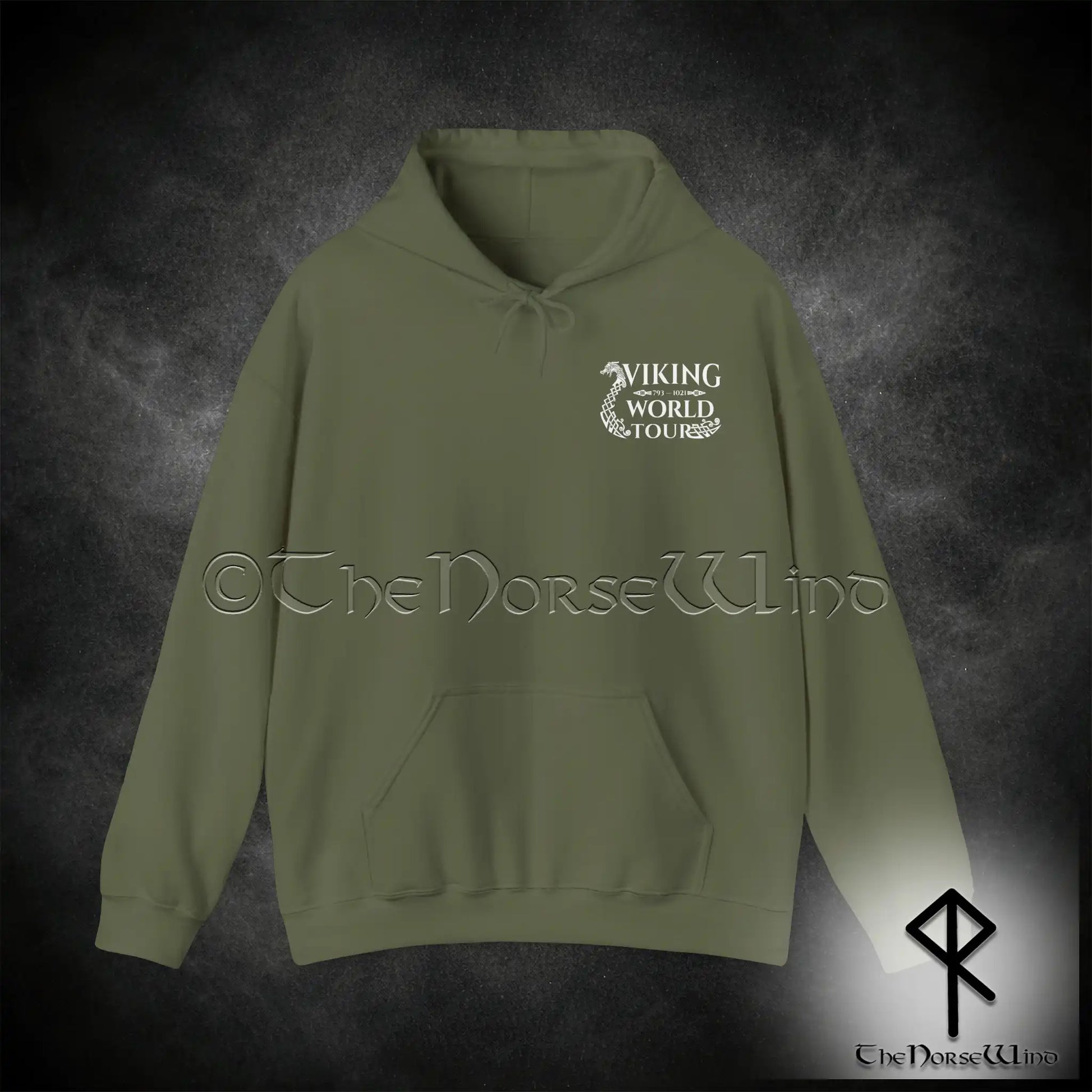 Viking World Tour Hoodie – Double-Sided Norse Longship Tour Dates - The Norse Wind