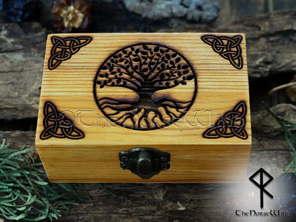 Elder Futhark Rune Set with Yggdrasil Box