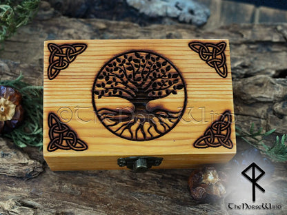 Elder Futhark Rune Set with Yggdrasil Box