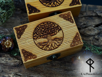 Elder Futhark Rune Set with Yggdrasil Box