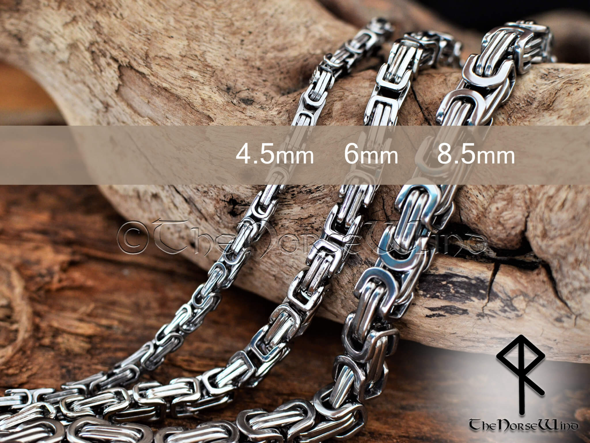 Byzantine Chain Viking Necklace, Premium Quality Stainless Steel Necklace  for Men & Women 4.5mm/6mm/8.5mm, Norse Mythology Viking Jewelry - Etsy