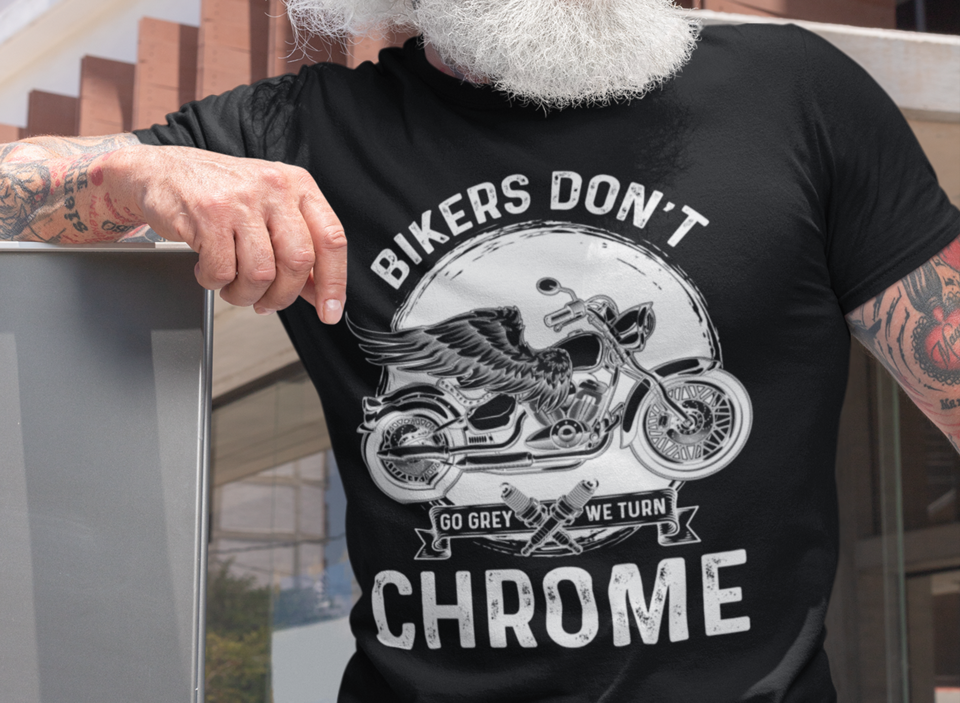 T-shirt biker original REBEL à commander en ligne, créé pour bikers