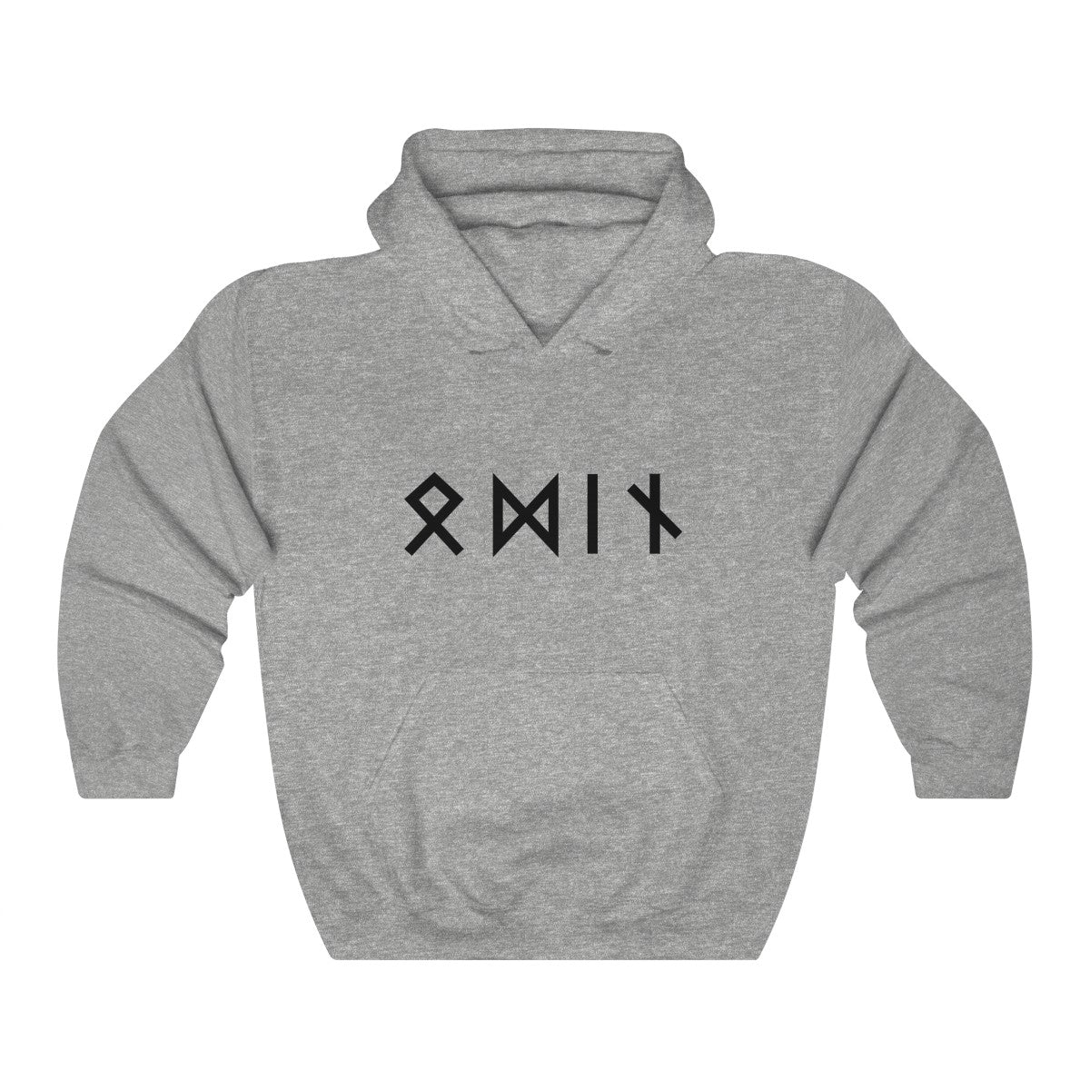 Custom Viking Hoodie Name in Runes Norse Sweatshirt
