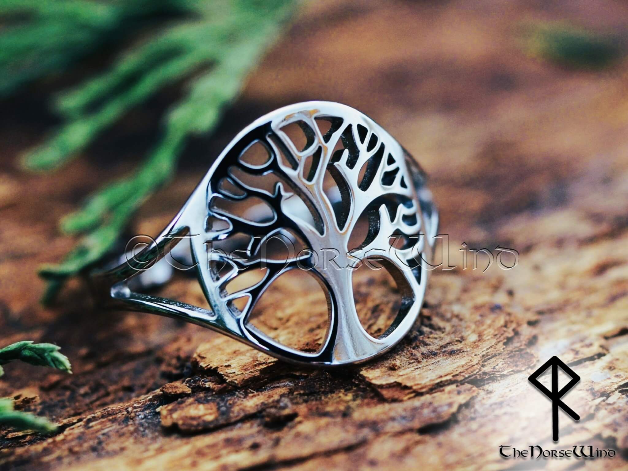 Tree of Life Viking Ring - Stainless Steel - US – Higherchakra