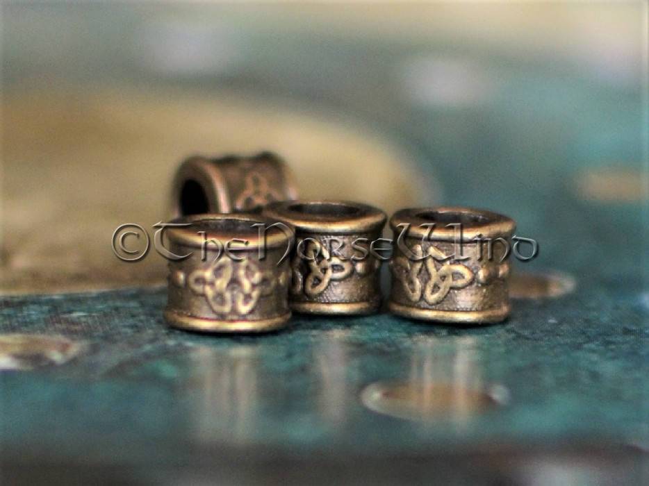 Beard Beads Celtic Knot in Bronze TheNorseWind