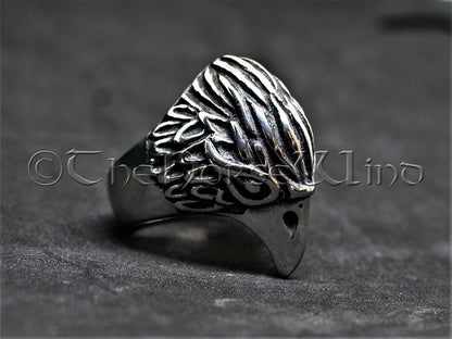 Viking Raven Ring, Odin's Ravens, 925 Sterling Silver Gothic Crow Ring, Viking Ring, Viking Jewelry, Hugin and Munin Ravens, Norse Mythology TheNorseWind