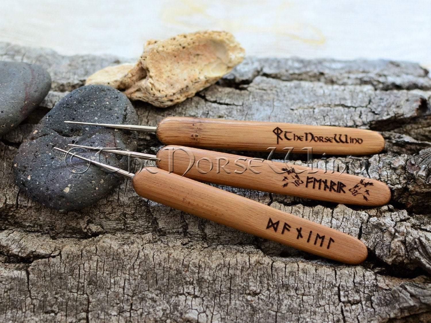 Viking Dread Bead Crochet Hook, Fixing Dreadlock Hook Needles TheNorseWind