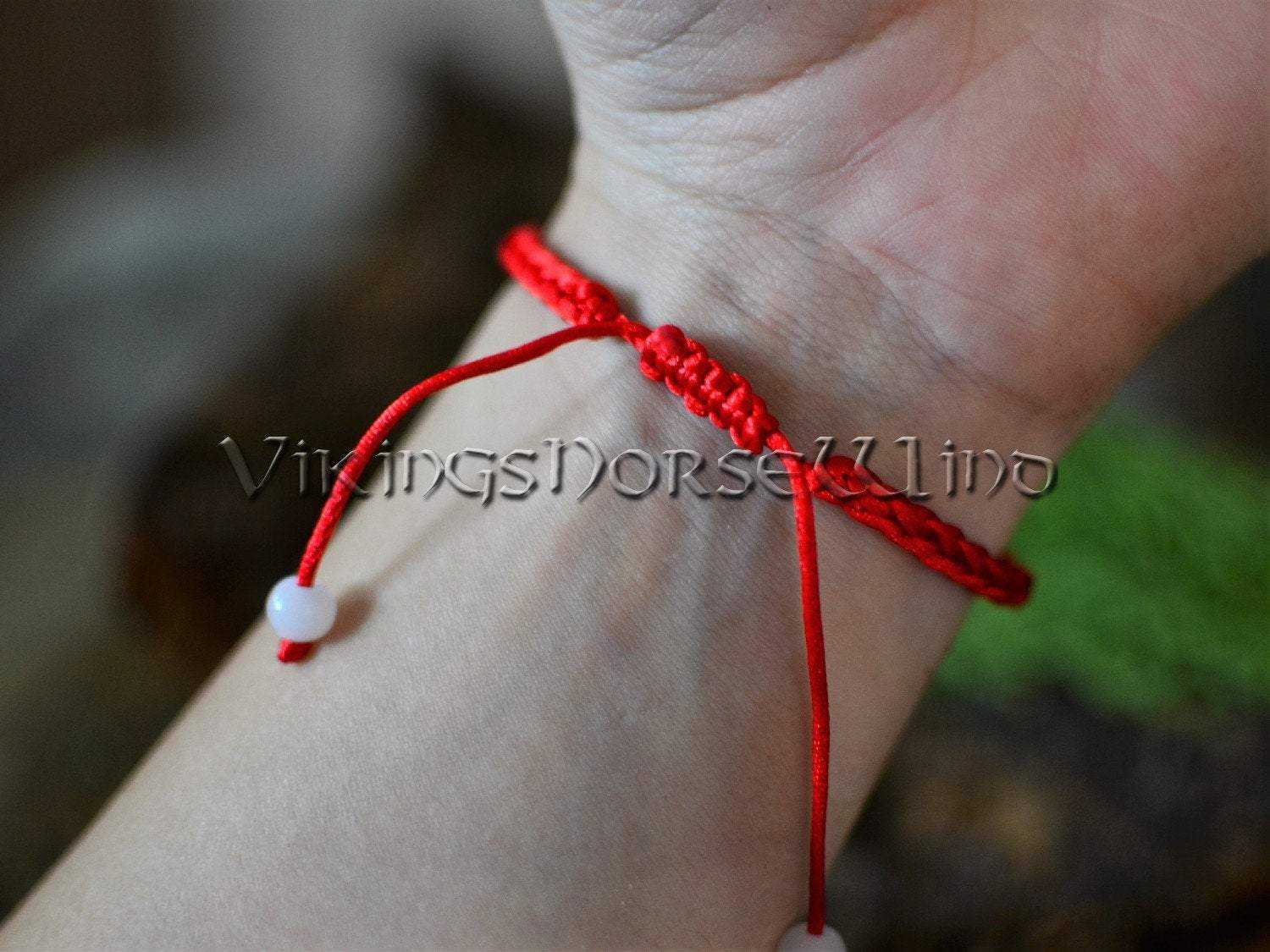 Banish Evil Red String Kabbalah Bracelet TheNorseWind