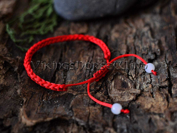 Banish Evil Bracelet Red String Kabbalah Bracelet TheNorseWind